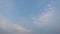 Time lapse of movement white cloud on blue sky background