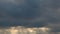 Time Lapse Movie of Fast Moving Dark Stormy Clouds with Beaming Sun Rays at Sunset 1080p