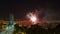 Time Lapse Movie of Fireworks on Willamette River with Hawthorne Bridge and Marquam Freeway in Portland Oregon