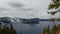 Time Lapse Movie of Moving Clouds Over Crater Lake National Park in Klamath County in Southern Oregon on a Windy Day 1080p