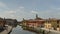 Time lapse of naviglio grande canal in Italy