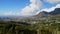 Time lapse pan of the clouds over Cape Town