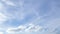 Time lapse Panoramic of beautiful, fluffy cumulus clouds in day-sky background,