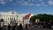 Time lapse from people around the Slovak National Theatre