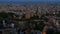 Time Lapse people enjoy Barcelona aerial panorama from Bunker Del Carmel