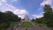 Time lapse of people moving in the stairs in front of Sacre-Coeur Basilica in Paris