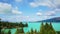 Time-lapse photography, dramatic clouds, Lake Pukaki, South Island, New Zealand