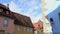 Time-lapse photography, Germany Rothenburg, colorful fairytale town, moving clouds,