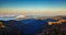 Time lapse Pico Ruivo mountain shadow moving across the landscape. Madeira, Portugal