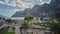 Time lapse of the port area of Riva del Garda and the clouds moving over the lake and the mountains.