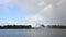 Time lapse - rainbow over the Innenalster