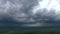 Time lapse - the rainy storm is coming over the plain