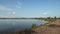 Time lapse reservoir in the countryside, Khlong Chiang Song, Kosum Phisai District, Maha Sarakham Province