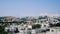 Time lapse of the resort town of Bodrum, Turkey. White houses and mills in the blue sky