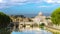 Time lapse of Rome Skyline with St Peter Basilica