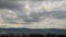 Time lapse of running clouds over Carmel mountain Haifa, Israel