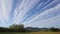 Time lapse of rural landscape with clouds