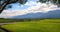 Time lapse of Rural scenery of paddy farm and country road in Chishang Township, Taitung County, Taiwan, Asia