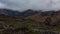 Time Lapse. Russia, North Ossetia, the Caucasus Mountains in cloud formation the ancient settlement