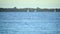 Time lapse of sailboats sailing on water of sea, lake or river,