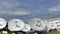 Time lapse satellite dishes