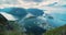 Time Lapse: Scenic view from Reinebringen Mountain