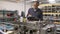 Time Lapse Sequence Of Factory Engineer Operating Equipment