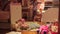 Time-Lapse Sequence Of Girl Moving Toys To Make Bed On Floor