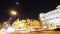 Time lapse Shanghai bund traffic & pedestrian at night,old-fashioned business building.