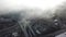 Time lapse shot of city highway and moving clouds