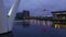 Time-Lapse-shot of Emirates Airline aerial passenger tramway London by night