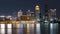 Time lapse shot of the Skyline of Louisville by night