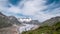 Time lapse of silky smooth clouds pass over Aletsch glacier,