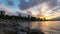 Time lapse of sky over Vancouver BC at Crab Park from sunset into blue hour 4k