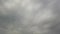 Time Lapse of stormy cloudy sky with grey dense nimbostratus clouds and backlit