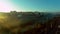 Time lapse su Benevento all`alba con ondata di nebbia