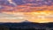 Time lapse of sunrise and clouds over Happy Valley, Oregon with Mt Hood early morning