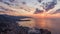 Time lapse of sunrise over Monaco on French Riviera