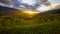 Time lapse of sunset over terraced rice fields, Mu Cang Chai, Yen Bai, Vietnam