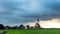 Time lapse of sunset on Texel with church