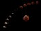 Time lapse of Super Wolf Bloodmoon Total Lunar Eclipse