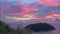 time lapse sweet sunset above Man island.