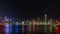 Time lapse of Symphony of Lights show at Central Hong Kong viewed from Tsim Sha Tsui in Kowloon, Hong Kong.