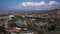 Time Lapse. Tbilisi, Georgia. Top View Of Famous Landmarks In Summer Evening. Georgian Capital Skyline Cityscape. Bridge