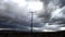 Time Lapse of Telephone Pole the Mojave Desert Storm Clouds -4K