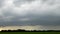 Time-lapse of a thunderstorm with heavy rainfall