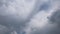 Time lapse of thunderstorm rain clouds