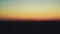 Time lapse tilt shift shooting from high point of horizon during nightfall