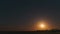 Time Lapse Time-lapse Timelapse Of Moonrise Above Belarusian Village In Eastern Europe. Belarusian House In Village Or