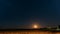 Time Lapse Time-lapse Timelapse Of Moonrise Above Belarusian Village In Eastern Europe. Belarusian House In Village Or